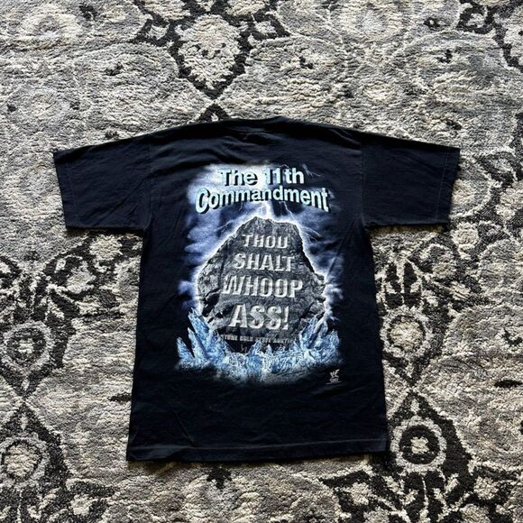 WWE WWF Stone cold Steve Austin 3:16 11th Commandment Graphic T-Shirt AAA Sz M - Picture 1 of 7